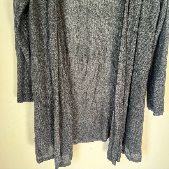 Eileen Fisher Women’s Dark Gray Open Front Long Cardigan Size XL - Picture 3 of 6